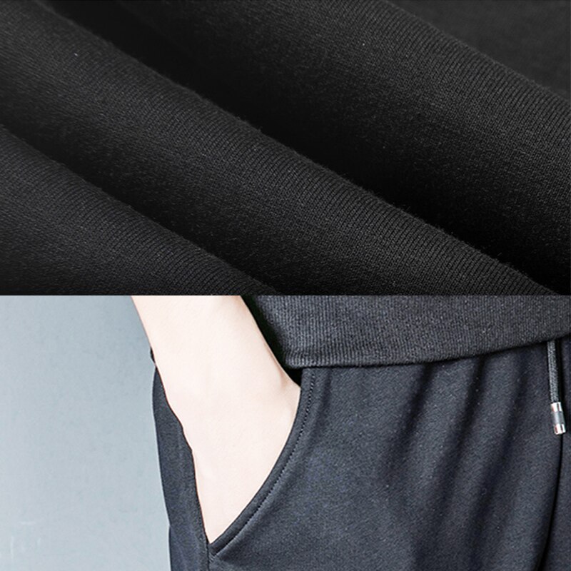 Lente en zomer 20 vrijetijds sportbroek heren effen veter katoenen eenvoudige en veelzijdige leggings middelhoge taille grote sportbroek