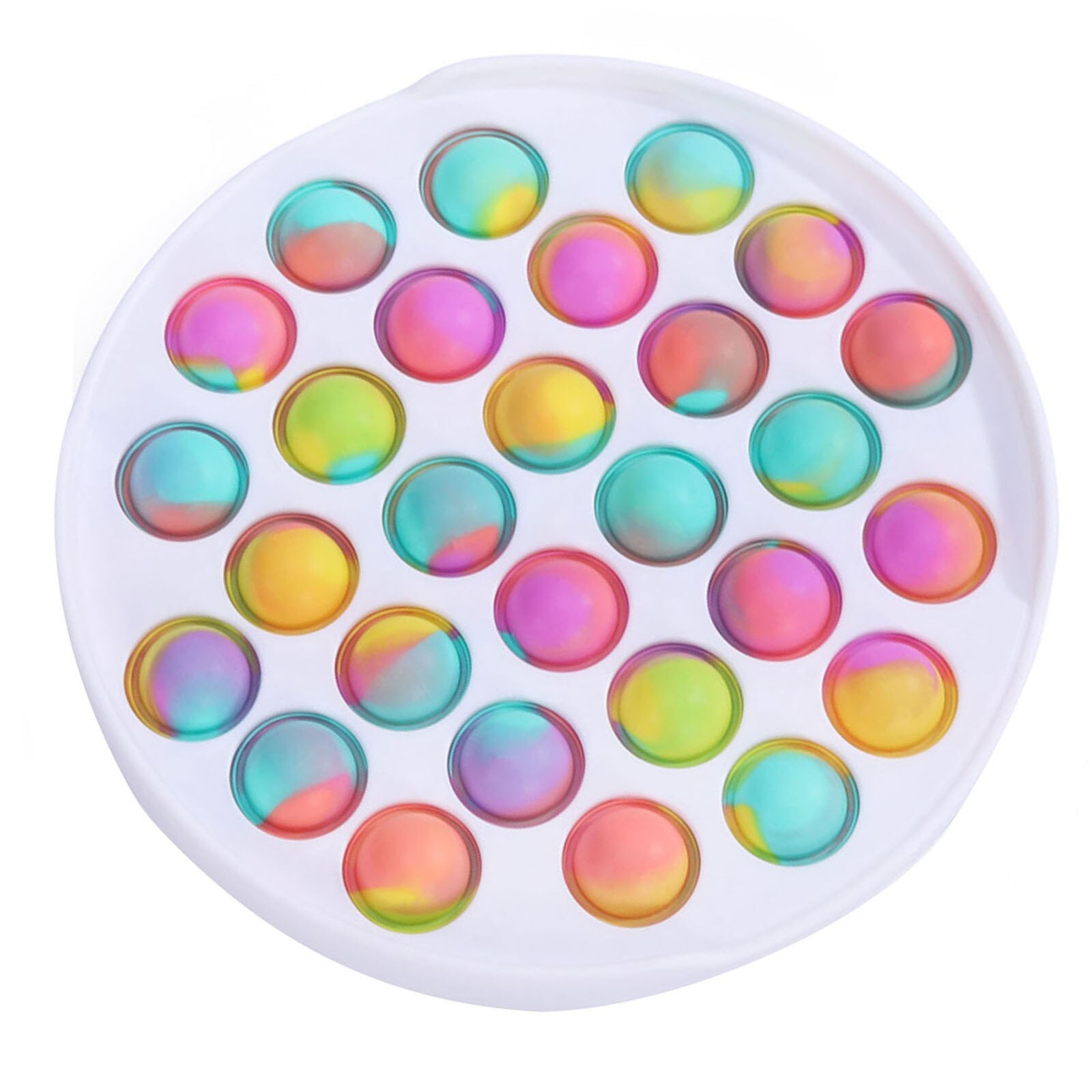 Push Pop Bubble Fidget giocattolo sensoriale gioco antistress Silicone spremere strumenti anti-ansia per bambini e adulti: A