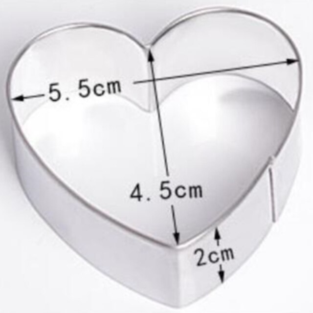 1PC Cookie Cutter Biscuit Press Stamp Embosser Sugar Pasty Cake DIY Baking Mould Pasteleriay Reposteria Accesorios Baking Tools: heart