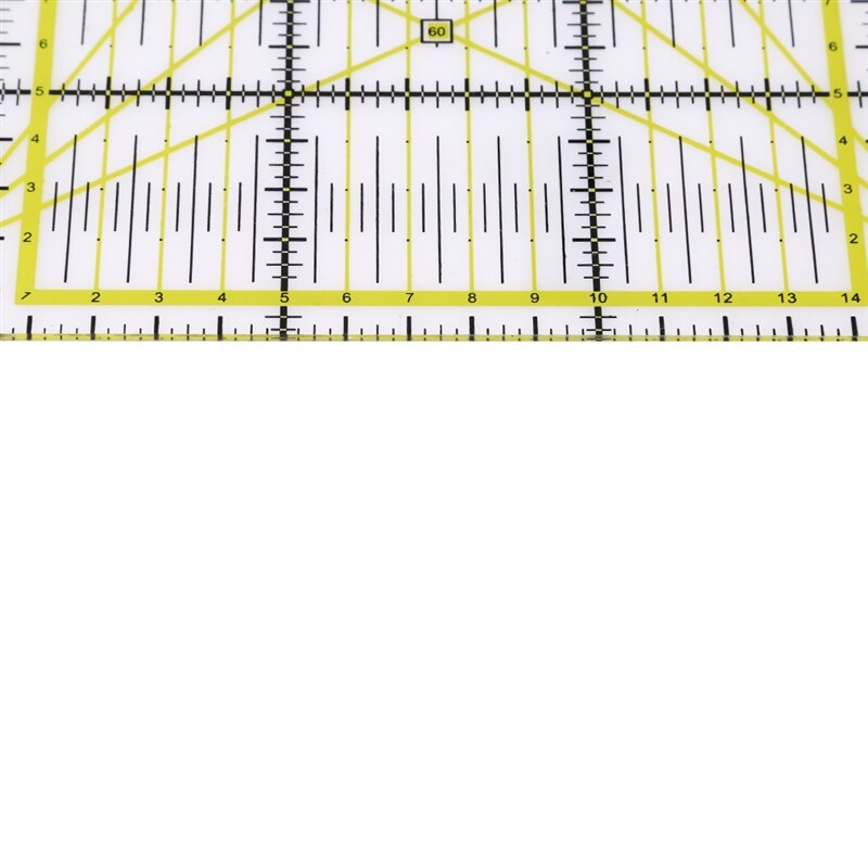 DIY Sewing Patchwork Tool Square Patchwork Ruler Sewing Ruler Clothing Cutting Anti-Skid Function Ruler Sewing Tool