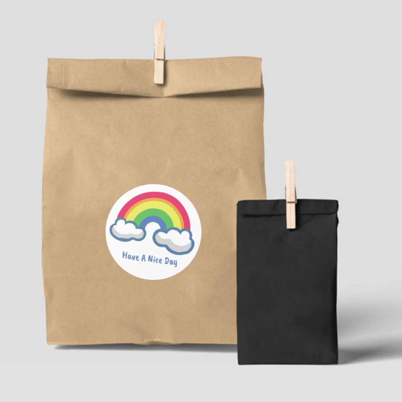 500pcs Have a Nice Day Stickers Round Seal Label for Small Shop Wedding Package Envelope Stationery Sticker