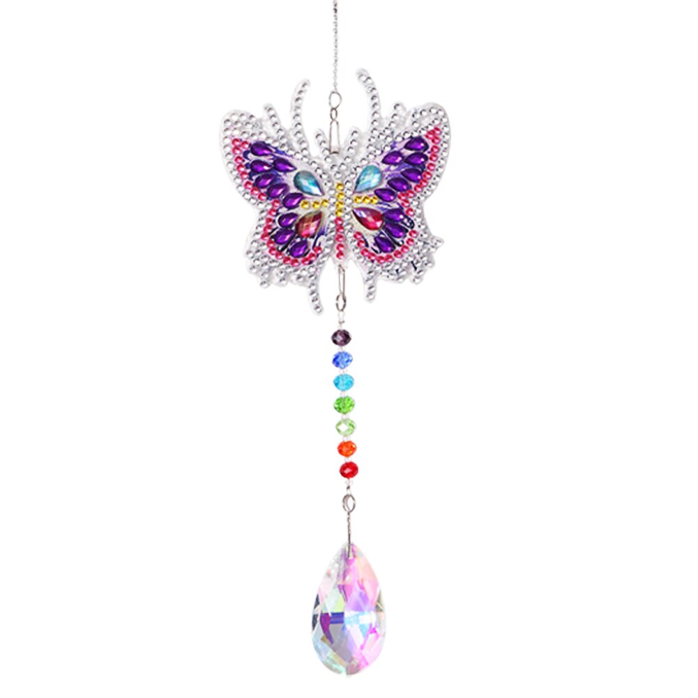 Crystal Light Catching Wind Chimes Jewelry Handmade Hanging Angel Tears Diamond Sunburst Wind Chime Pendant Garden Decoration: 1