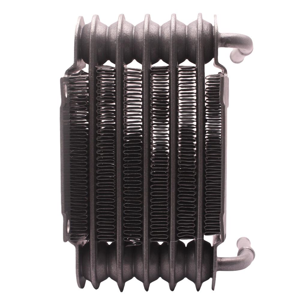 Universal Racing car and Motorcycle Engine Small Fuel Oil Cooler silver 8mm