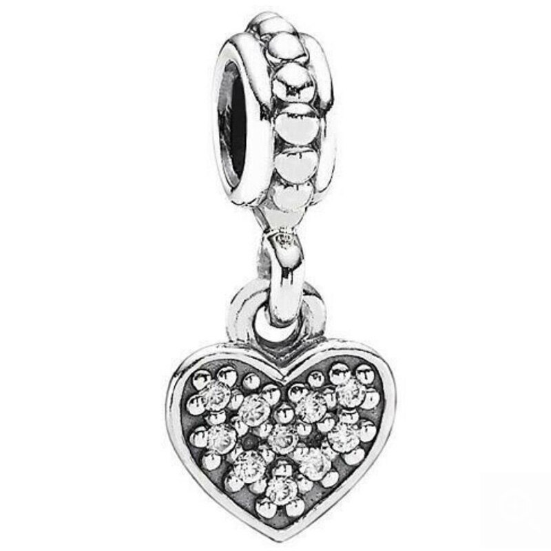 Pendentif à breloques en argent Sterling 925, lanternes en forme de cœur, de lune, d'étoile, de fleur, perles adaptées à un Bracelet de bijoux à la , DIY: 2