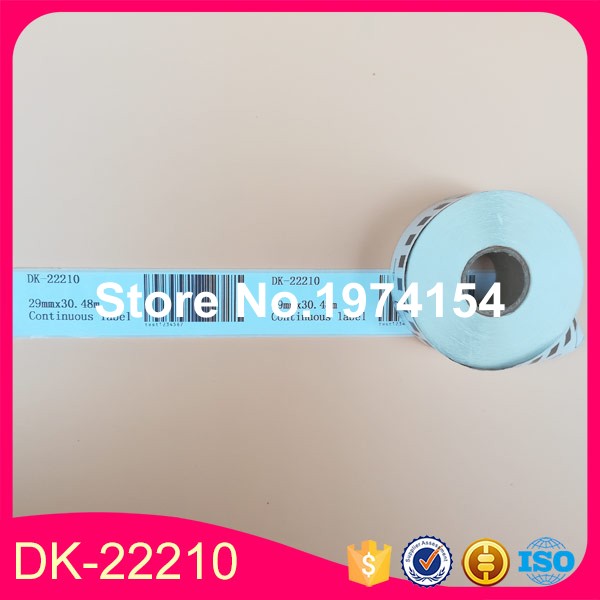 10X rouleaux d&#39;étiquettes compatibles Brother DK-22210 DK22210 DK-2210 DK210 210, étiquettes en papier continu, DK 22210
