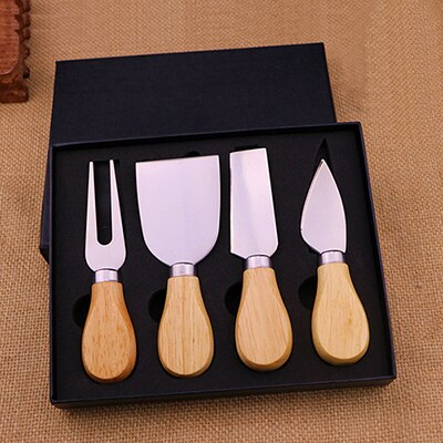 6 Piece Cheese Knives Set With Wooden Handle,Mini Steel Stainless Cheese Knife Set For Charcuterie And Cheese Spread, Perfect For Cheese Slicer And Butter Cutter
