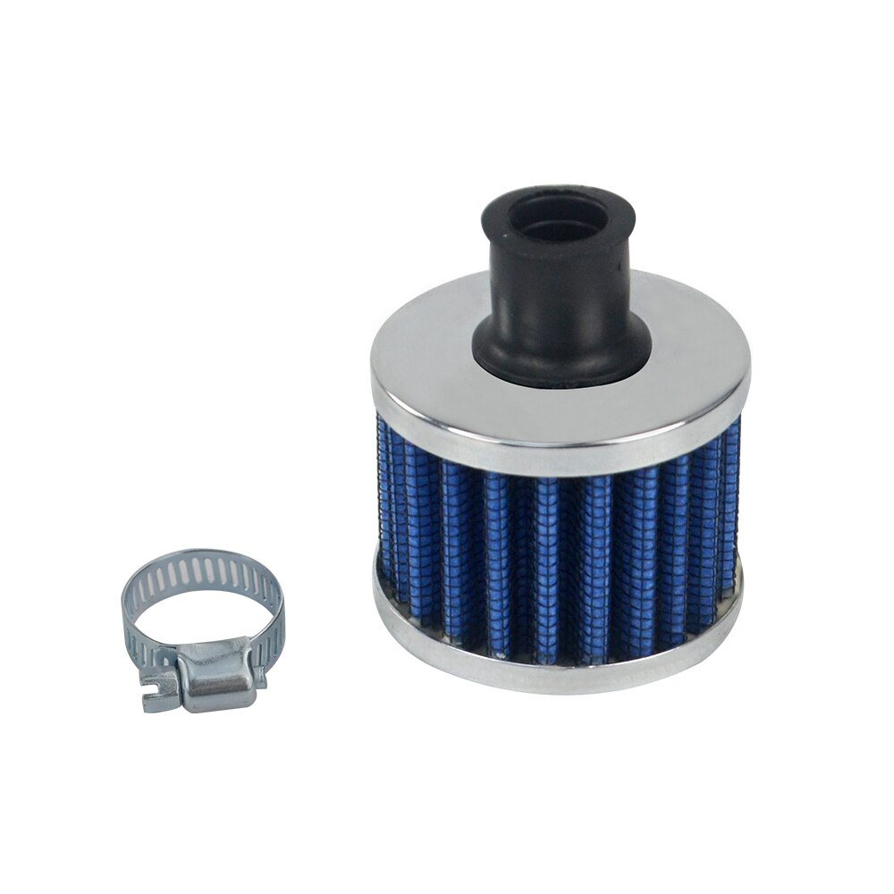 VR - Universal 12mm Interface Motorcycle Car Air Intake Filters Cone Cold Air Filter System Turbo Vent Crankcase VR-AIT12