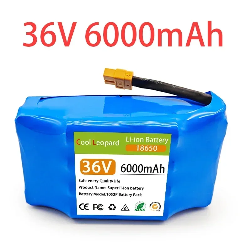 Original 36V 6000mAh 10s2P Battery Is The Lithium-Ion Battery of The Self-Balancing Suspension Plate Unicycle Li-ion Battery: Default Title