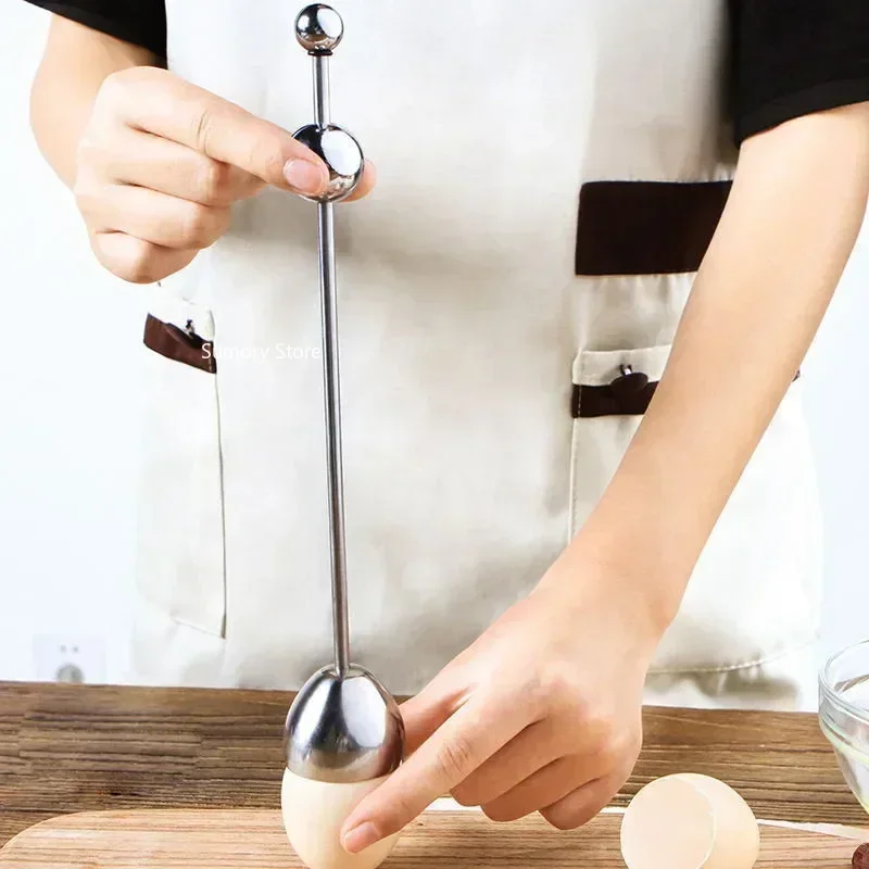 Egg Cutter Opener Egg Stainless Steel Breaker Break Beat Clipper Scissor Shell Boiled Kitchen Tool Cooked Snipper Whisk