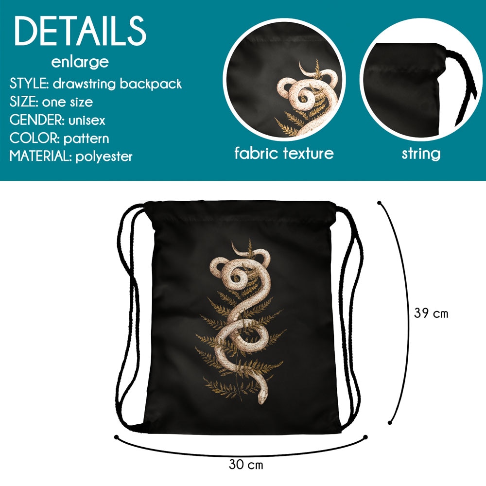 Who care – sac à cordon pour femmes, sac à dos de sport, Portable, Shopping, impression 3D, motif serpent, sac à chaussures d&#39;école