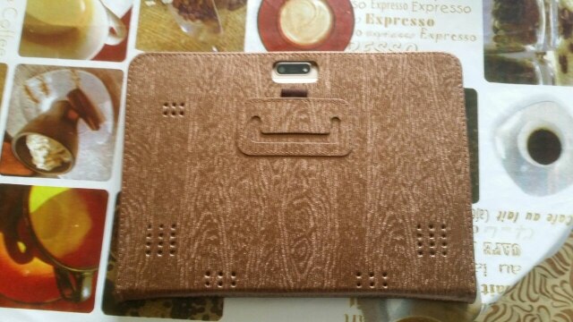 Myslc pu lædercover til digma citi octa 10 cs1219pl 10.1 tommer tablet: Brun