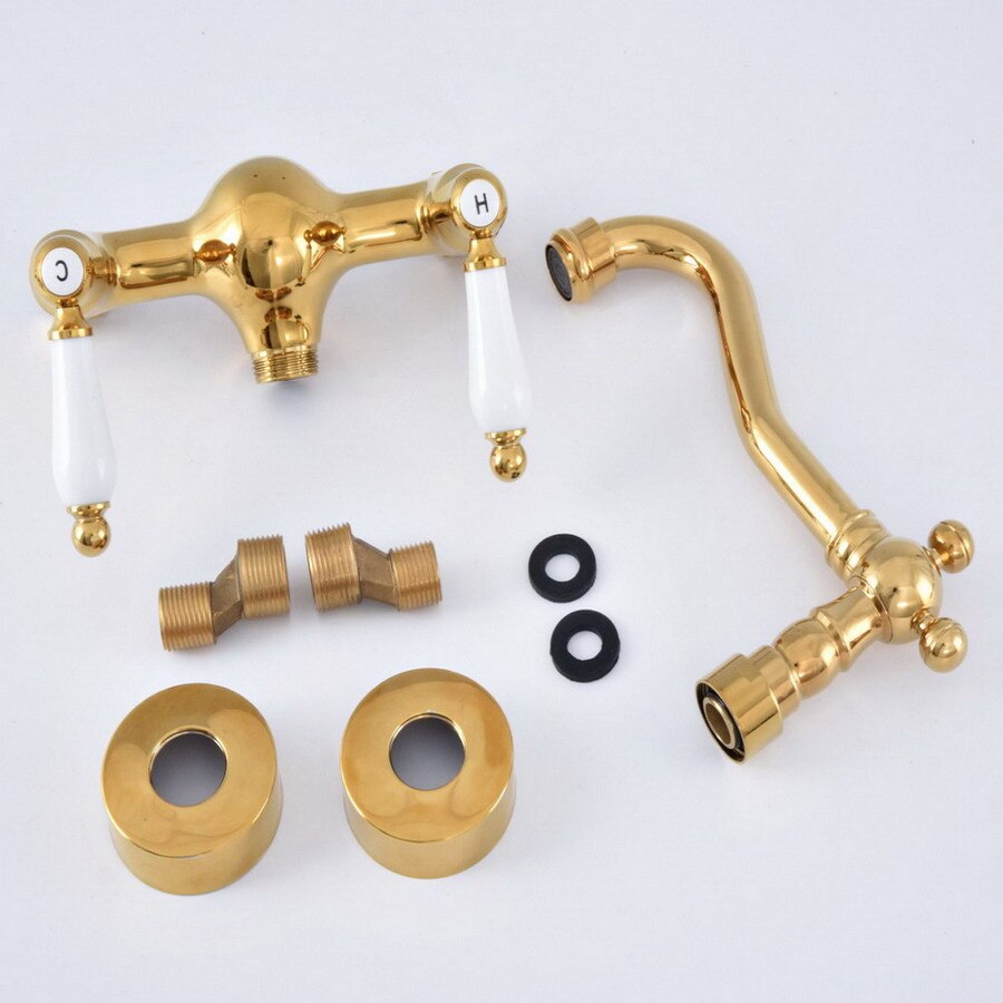 Luxe Gouden Badkamer Keuken Kraan Wall Mounted Men... Grandado