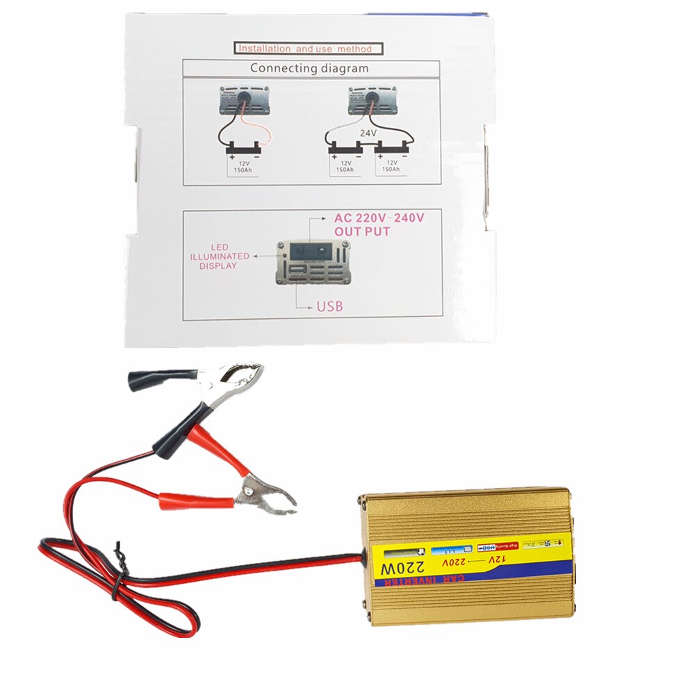 Portable 100W Solar Panel Power System Battery Charger Inverter USB Kit Solar Controller 1.5A for Car Camping Hiking Power