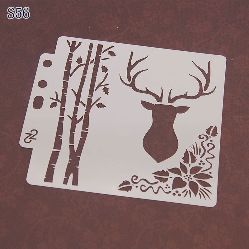 14.1cmx13cm Mandala Stencils for Painting on Wood Canvas Paper Wall Mandala Border Reusable DIY Craft Stencils(S49-S64)