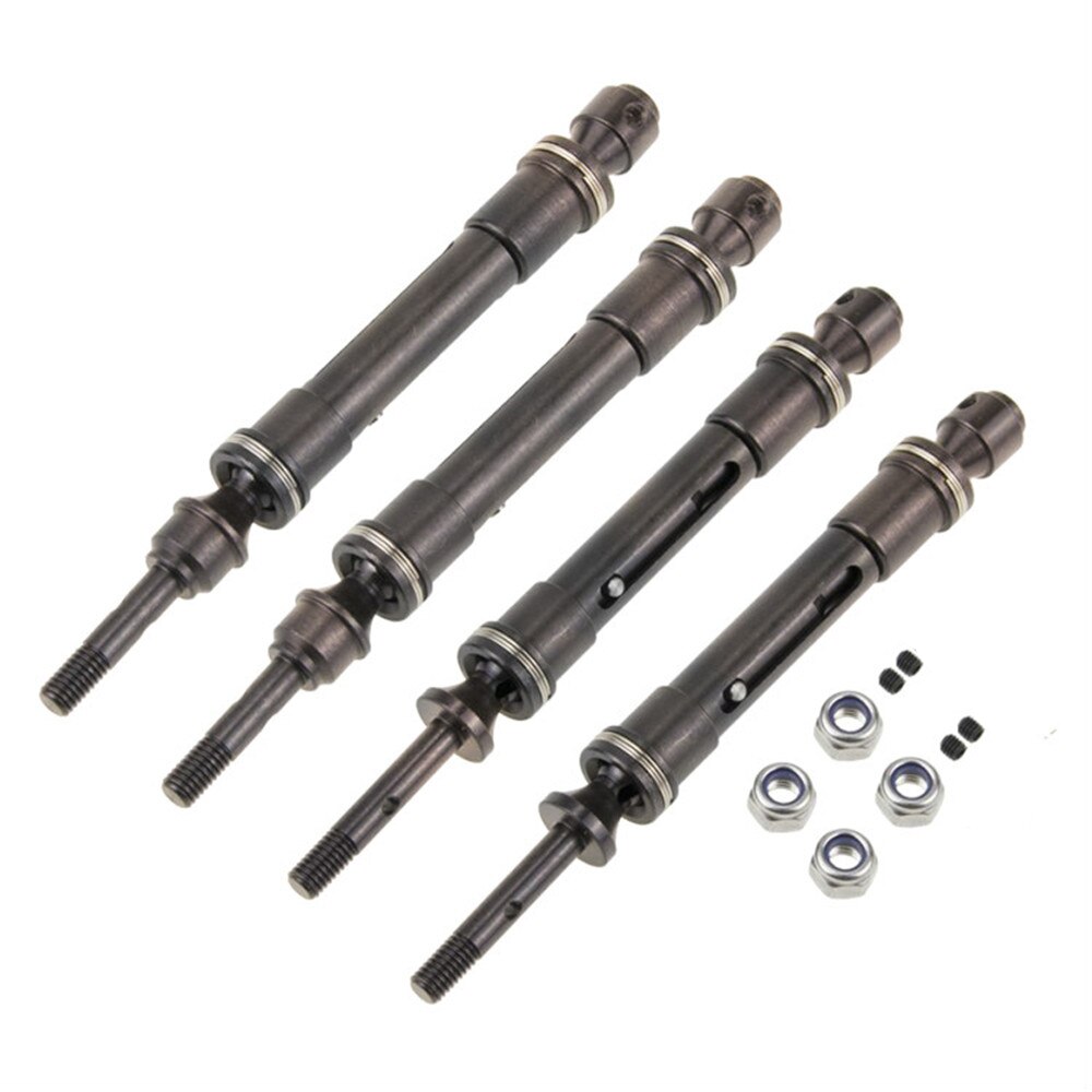 Cvd Staal Voor & Achter Aandrijfas Vergadering Heavy Duty Voor 1/10 Traxxas Slash 4X4, Slash, rustler Vxl, Stampede 4X4 Vxl Auto: 2Front and 2Rear