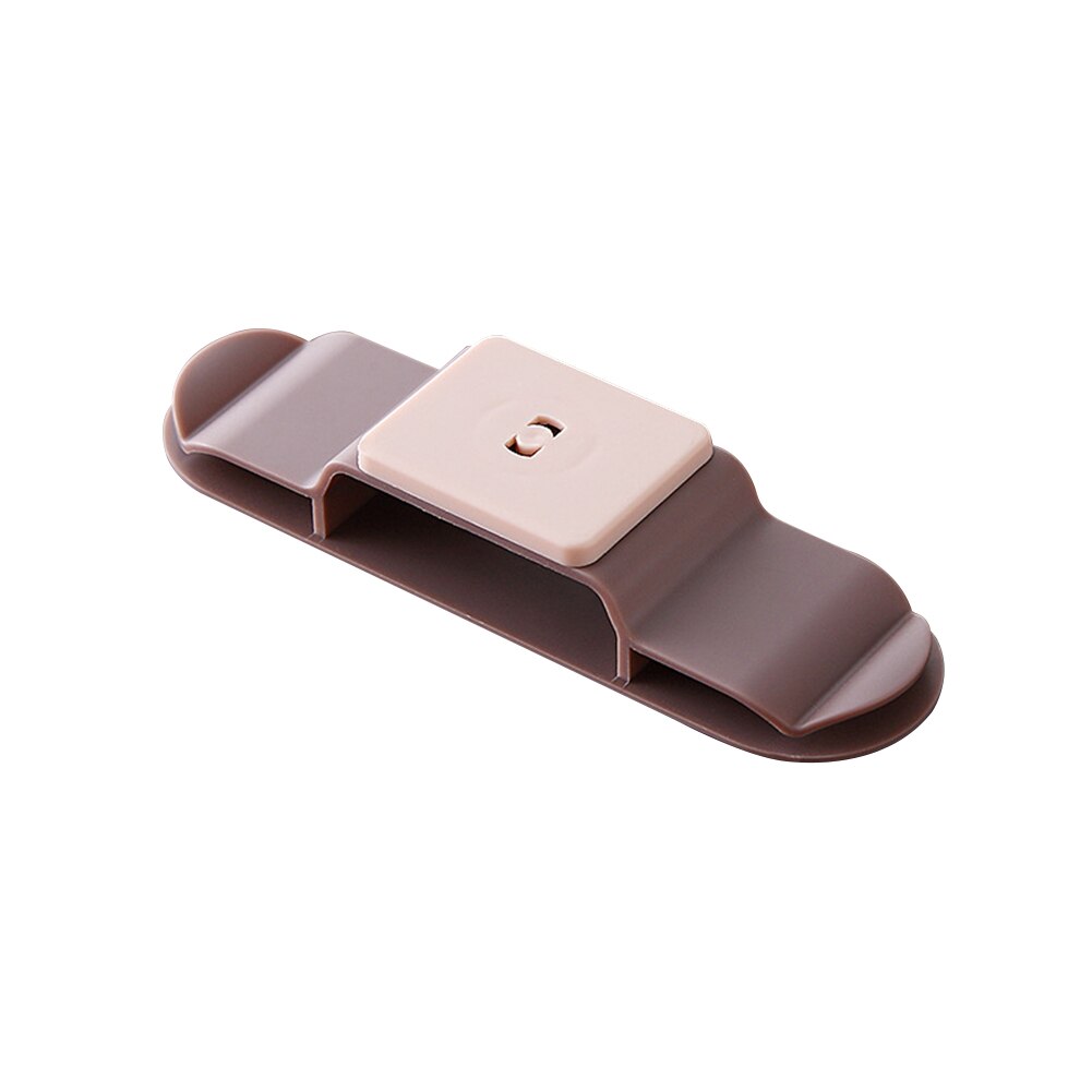 Zelfklevende Muur Gemonteerd Stopcontact Hanger Holder Usb Data Kabel Winder Draad Plug Organizer Haak: Roze