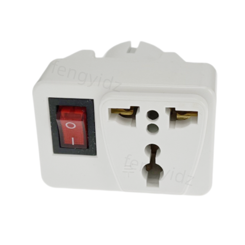 Universal Electric Plug With On/Off Switch International Travel Charger Power Socket Adapter EU