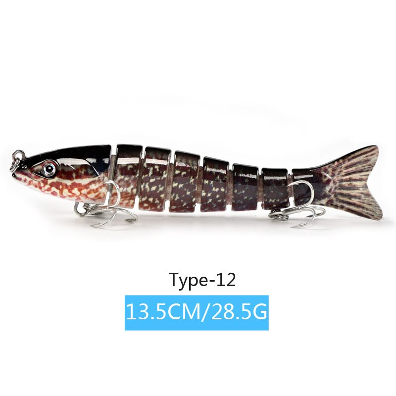 14cm 23g 8 Segment Köder Sinking Wobbler Angeln Lockt Harte Künstliche Gelenk Crankbait Swimbait Für Angelgerät Locken