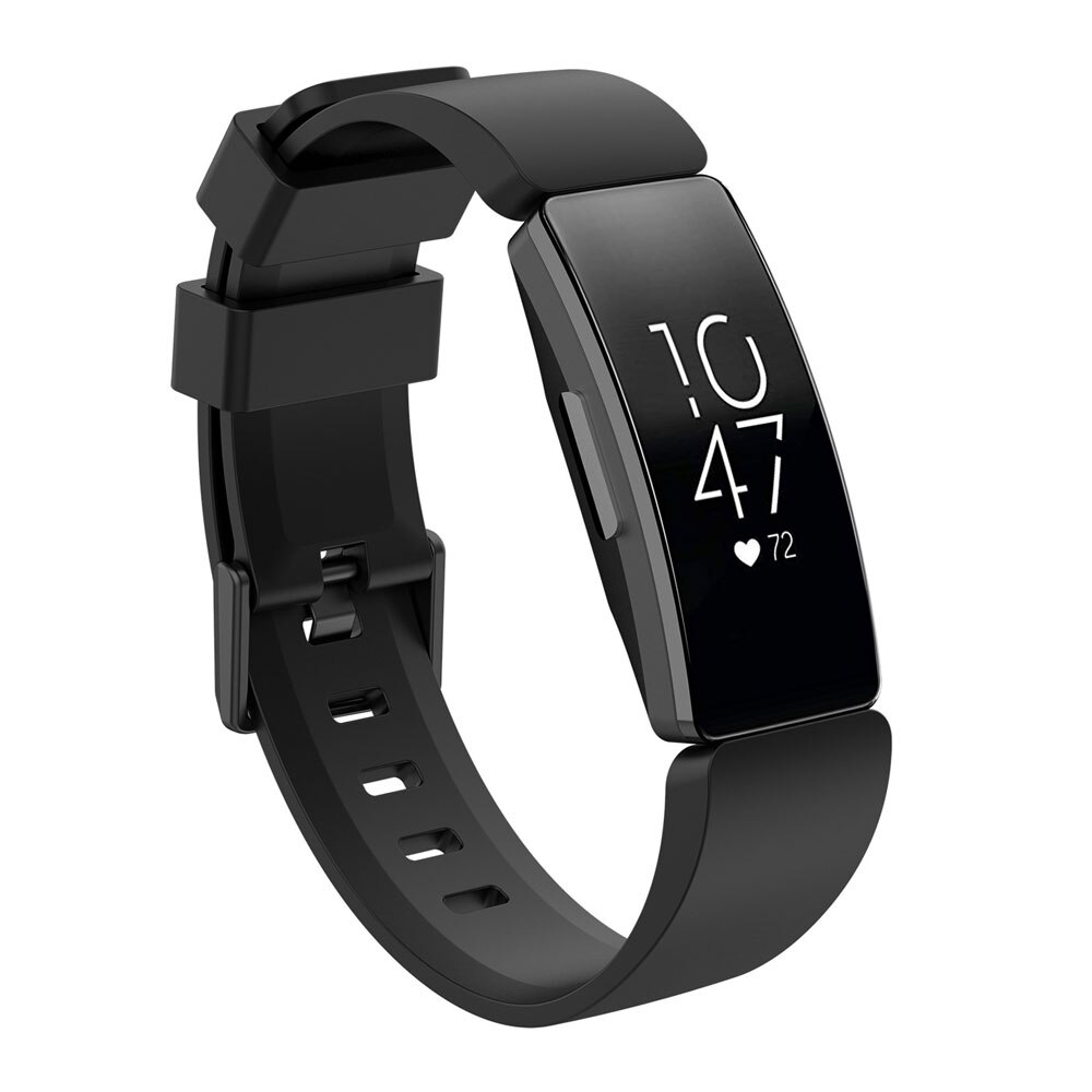 Silikon Sport Band Für Fitbit inspirieren HR Smartwatch Armbinde Ersatz Band Für Fitbit Inspirieren Armbinde Zubehör: Schwarz / Pro inspirieren S Größe