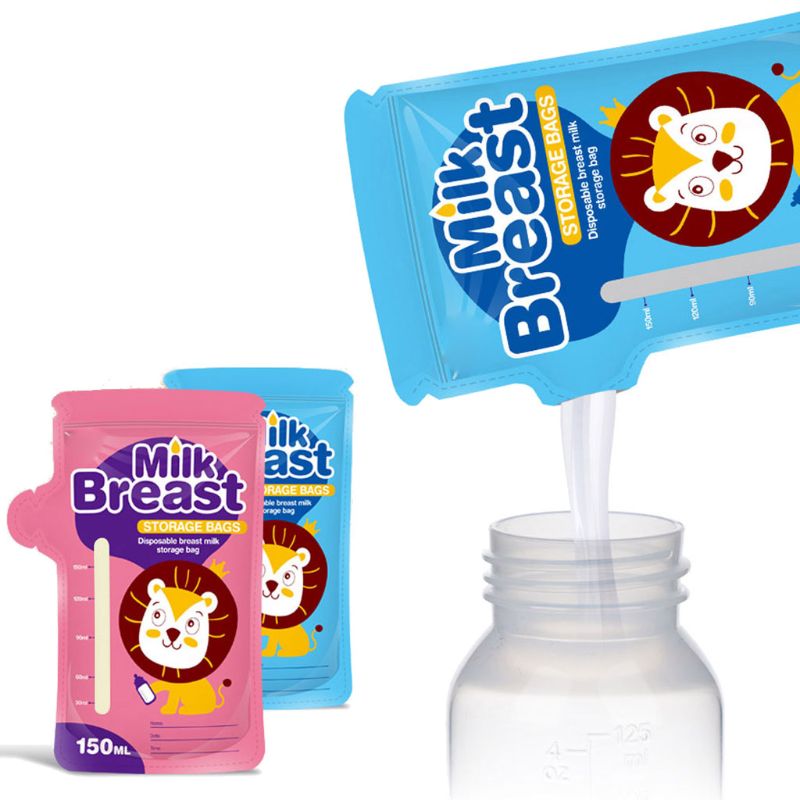 30 pièces bébé aliments stockage lait maternel sacs de stockage pour stocker le lait sac 150ml PBA gratuit sûr lait maternel sacs de stockage