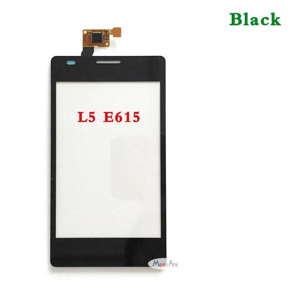 Écran tactile 4.0 pouces pour lg optimus  l5 e610 e612 et dual  e615, capteur numériseur, panneau de lentille en verre avant extérieur