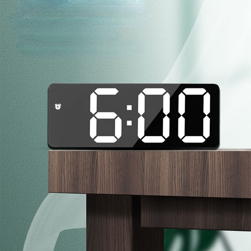 Smart LED Clock Bedside Digital Alarm Clocks Desktop Table Electronic Desk Watch Snooze Funtion USB Wake Up Alarm Clock Digital