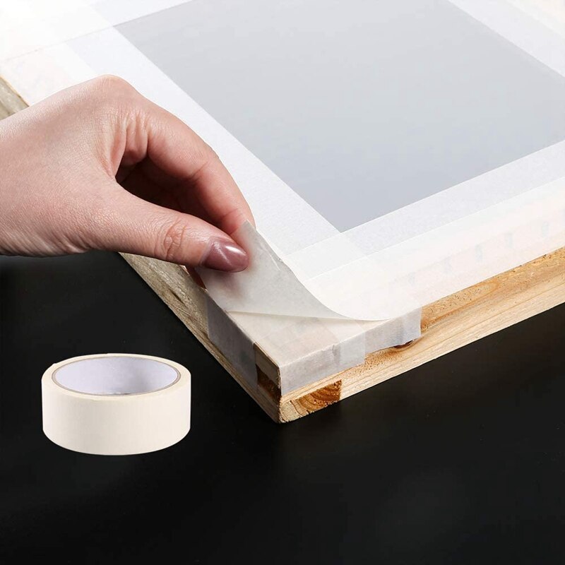 Screen Printing Starter Kit, 10 X 14 Inch Wood Silk Screen Printing Frame With 110 White Mesh, Screen Printing Squeegees