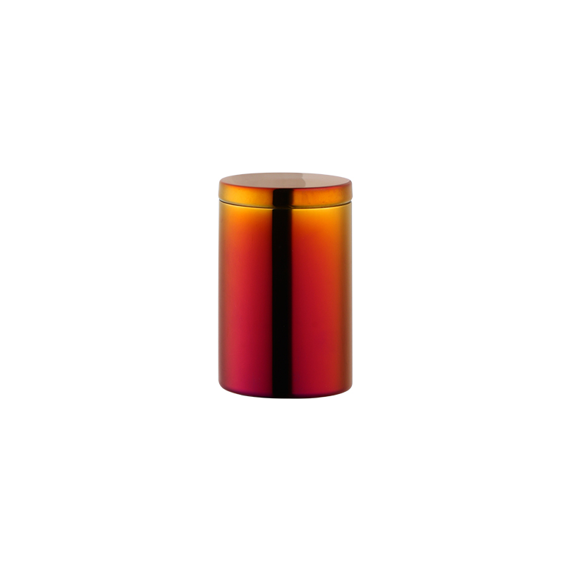 200ml Gold Tea caddies Stainless steel tea Box Jar Storage Holder table-top Metal tea canister Candies Cans Teaware containers: No.3