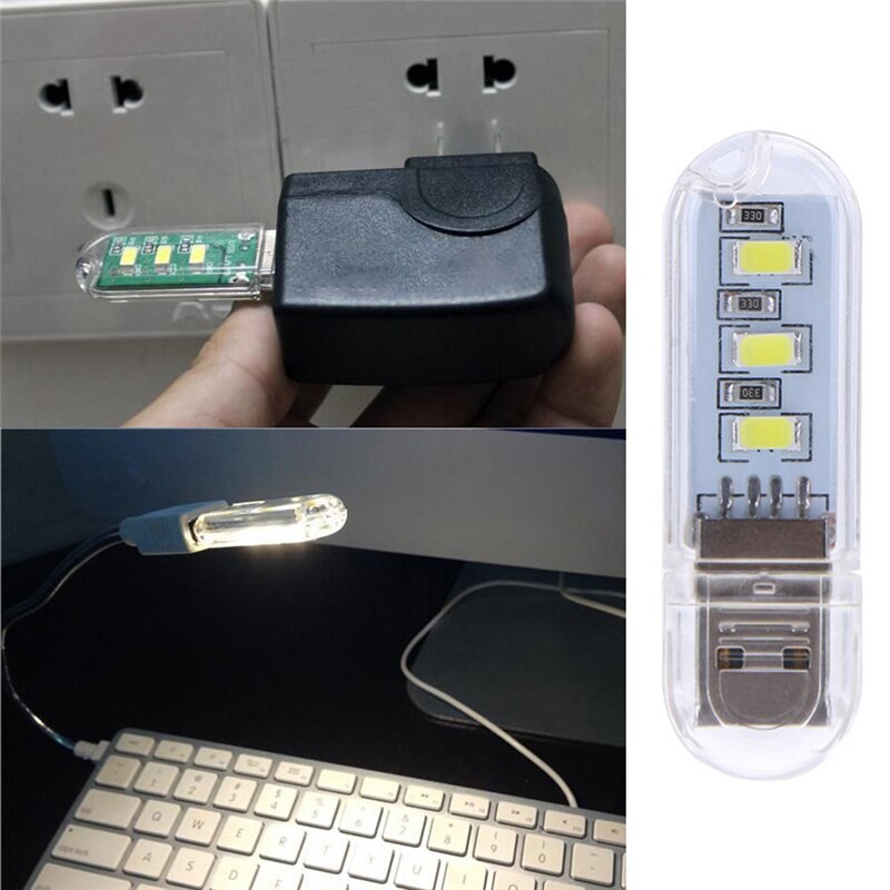 2Pcs USB Flash Drive Shaped LED Lamp 300mA 1.5W Portable Night Light Mini USB Lights for Computer Laptop Notebook PC Gadgets