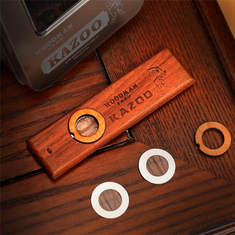 Popular Wooden Woodman Instruments Ukulele Guitar Partner Wood Harmonica With Metal Box