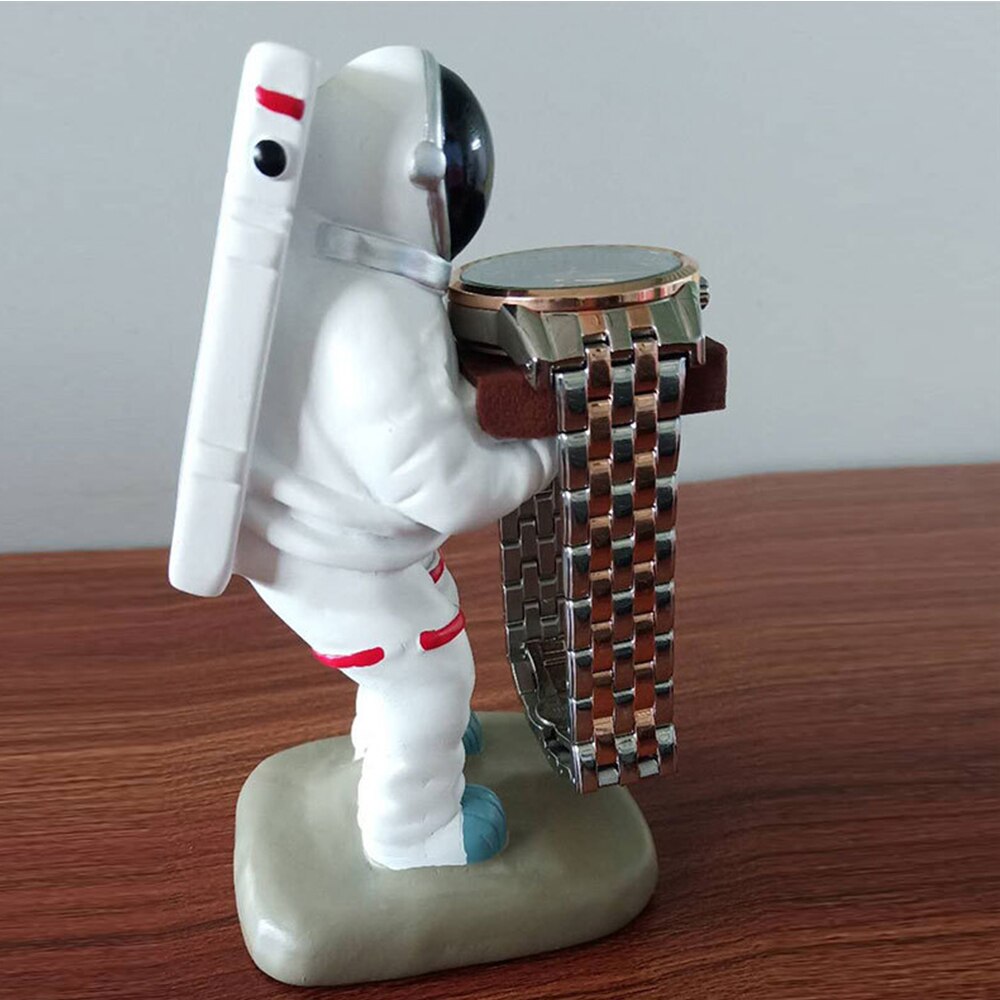 Spaceman Resin Handicraft Watch Bracket Apple Watch HUAWEI XIAOMI Samsung Watch Ornament Watch Table Modified Charging