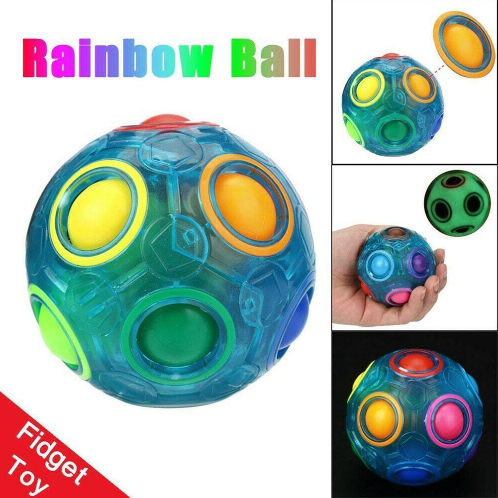 Luminous magic rainbow ball children's toy decompression handheld football