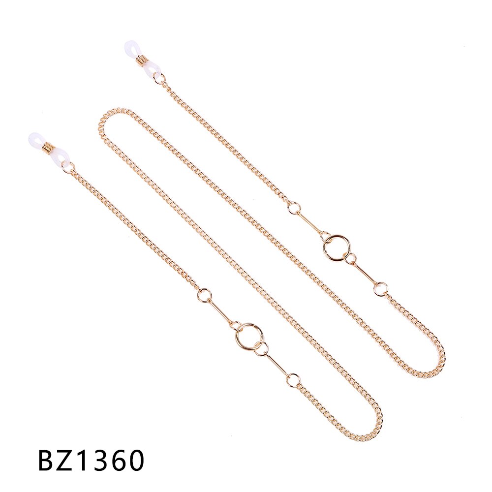Mode Kralen Brillen Chain Dames Zonnebril Ketting Metalen Brillen Houder Lanyards Glazen Retainer Strap Accessoires: BZ1360