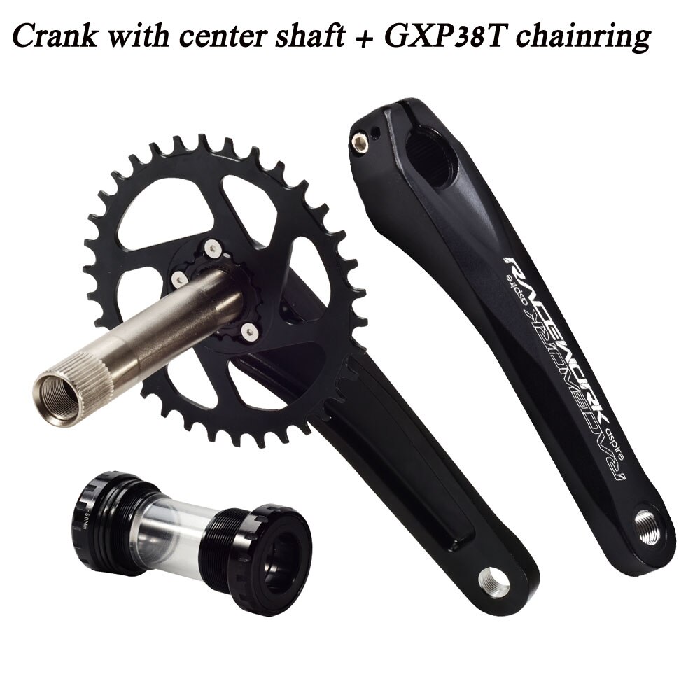 RACEWORK GXP Crankstellen 68-as tandwiel MTB 1x systeem tandwiel crank 32T 34T 36T 38T voor Mountain SHIMANO SRAM NX fiets crank: Crank set 38T