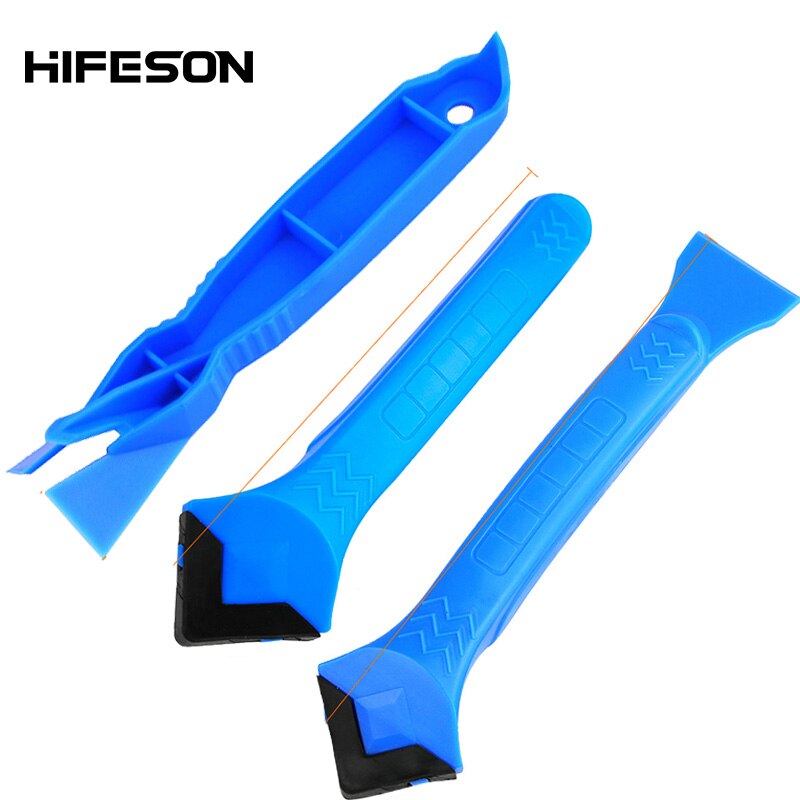 3Pcs Door Silicone Sealant Scraper Right angle Caulk Tool Kit Spatula for Window Caulking Finishing Sealant Removal
