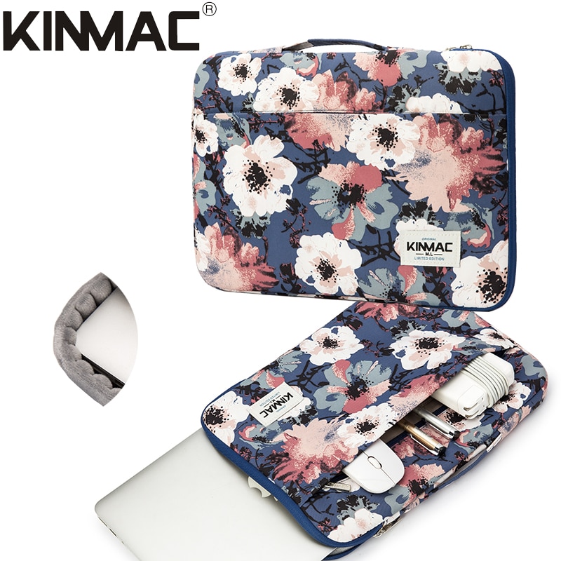 Kinmac Handtas Sleeve Case Laptop Tas 12 ",13",14 ",15",15.6 ", Tas Voor Macbook Air Pro, KS027