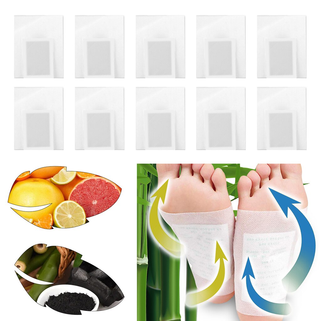 10 Stukken Voet Pads Voeten Patch Zelfklevende Vel Stress En, 100% Natuurlijke Ingrediënten, Te Gebruiken