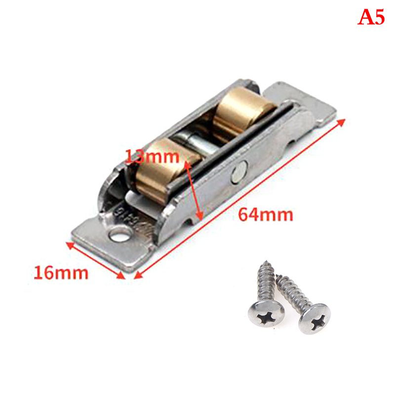 1pz ruote per porte scorrevoli rulli per porte scorrevoli in acciaio inossidabile muto pesante rulli per cuscinetti per porte scorrevoli hardware per mobili