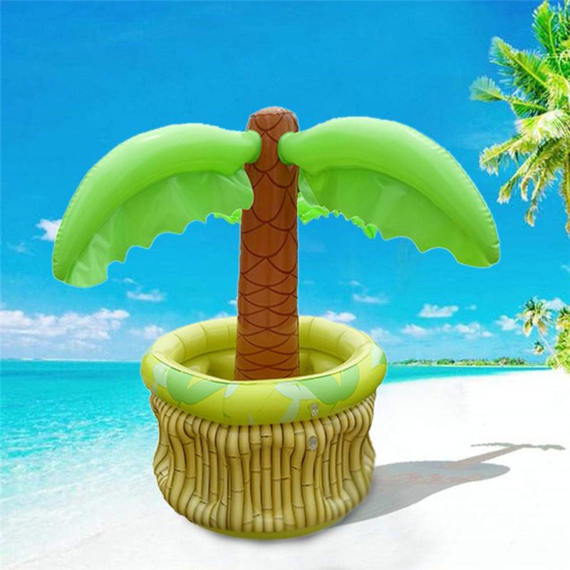Ijsemmer Party Tropische Hawaiiaanse Zomer Koeler Bier Drankjes Zwembad Opblaasbare Container Pvc Drankjes Koeler Opslag Ijsemmer