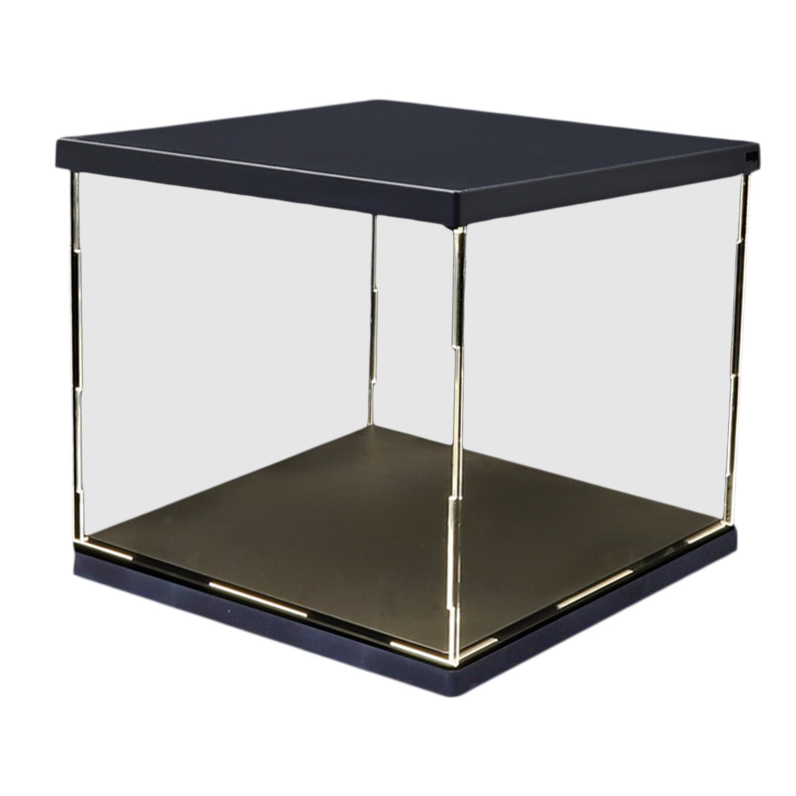 Clear Plastic Display Showcase with LED Light Box for Model Dustproof: Yellow