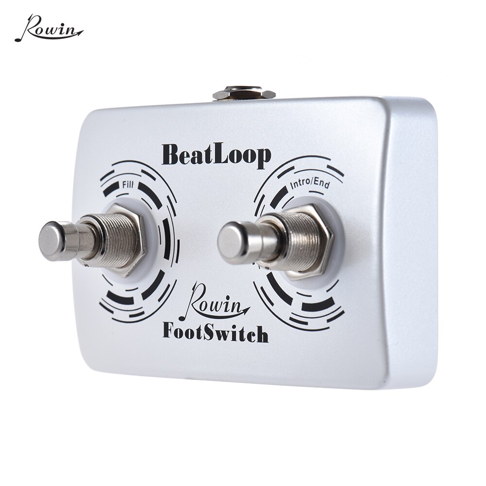 Rowin BeatLoop Dual Footswitch Foot Switch Pedal for Rowin BEAT LOOP Recording Effect Pedal with 6.35mm Cable