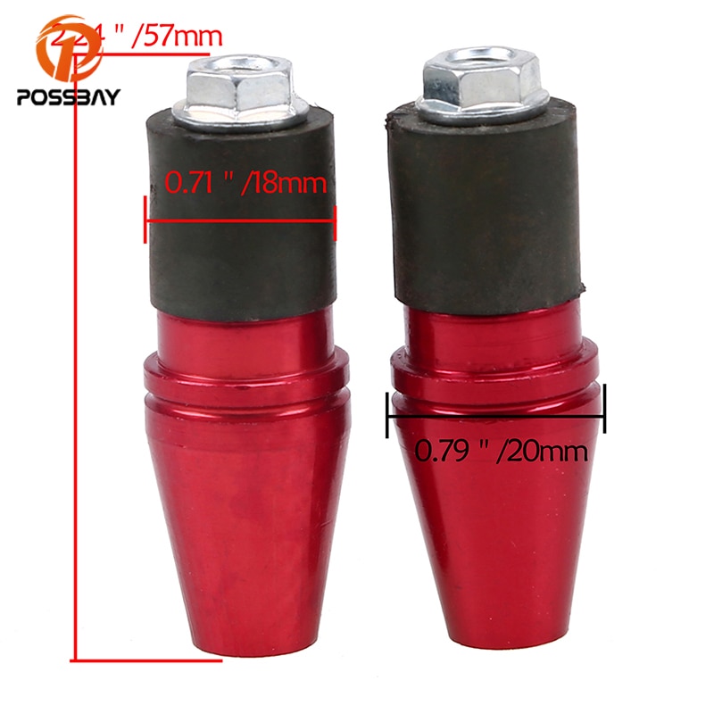POSSBAY 22mm Motorcycle Handle Bar End Plug Grip Eindigt Caps voor 7/8 "Stuur Motor Stuur Grips Ends Bar