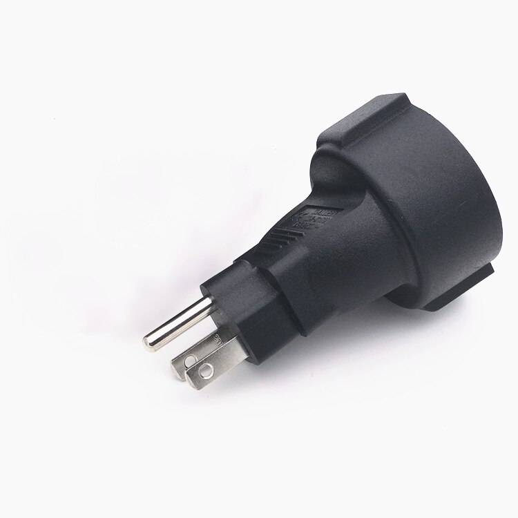 3 pin AC Amerikaanse USA Power Plug Adapter, Travel Converter UAS naar EU Europese