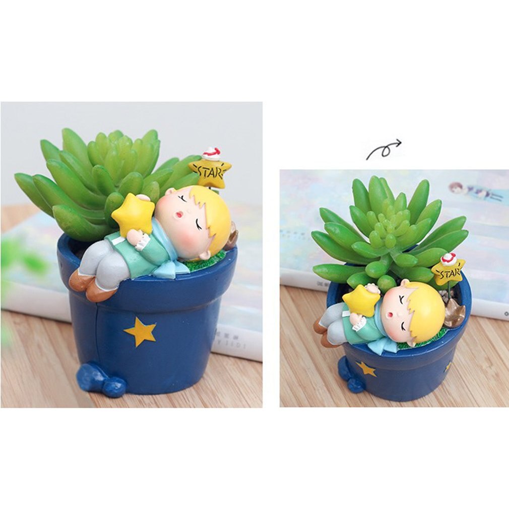 INFTYLE Creatieve kunstmatige vetplanten met potten - 4 stuks mini-nepplant faux emotioneel cement in pot voor thuis, bureau, plank, keuken, badkamer en kantoren, decoratie cadeauset (4 stuks