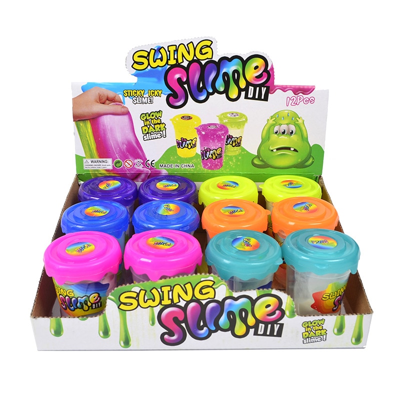 Magic Schudden Slime Polymeer Klei Diy Maken 80Ml Kristal Modder Speelgoed Met Doos Voeg Water Slime Kit