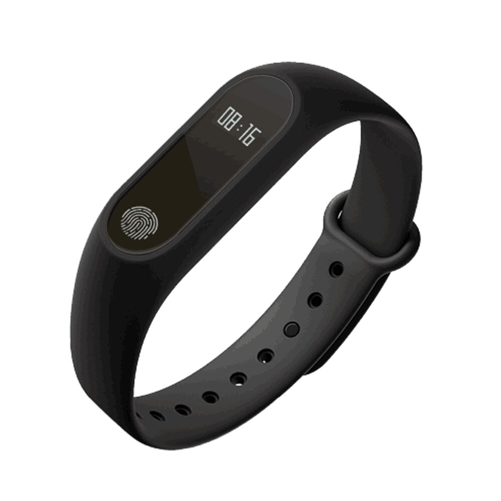 M2 IP67 Smart Bracelet Synchronous Motion Meter Step Counter Bracelet Cycling Heart Rate Monitors Bracelet Fitness Tracker Watch: Black