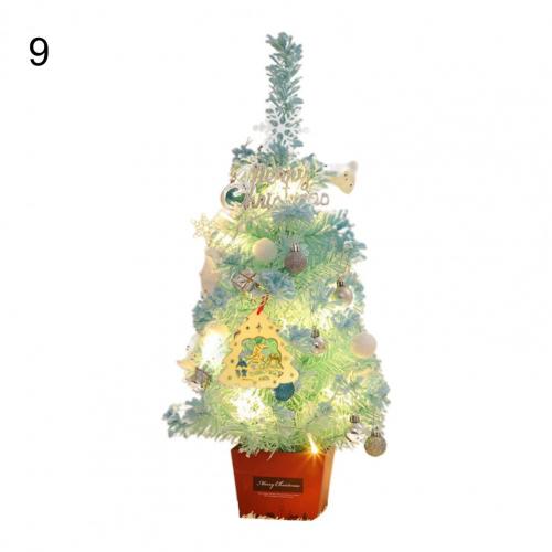 1 Set Simulation Christmas Tree Attractive LED Beautiful Handmade Christmas Tree Model Reusable Christmas Tree Display: 9