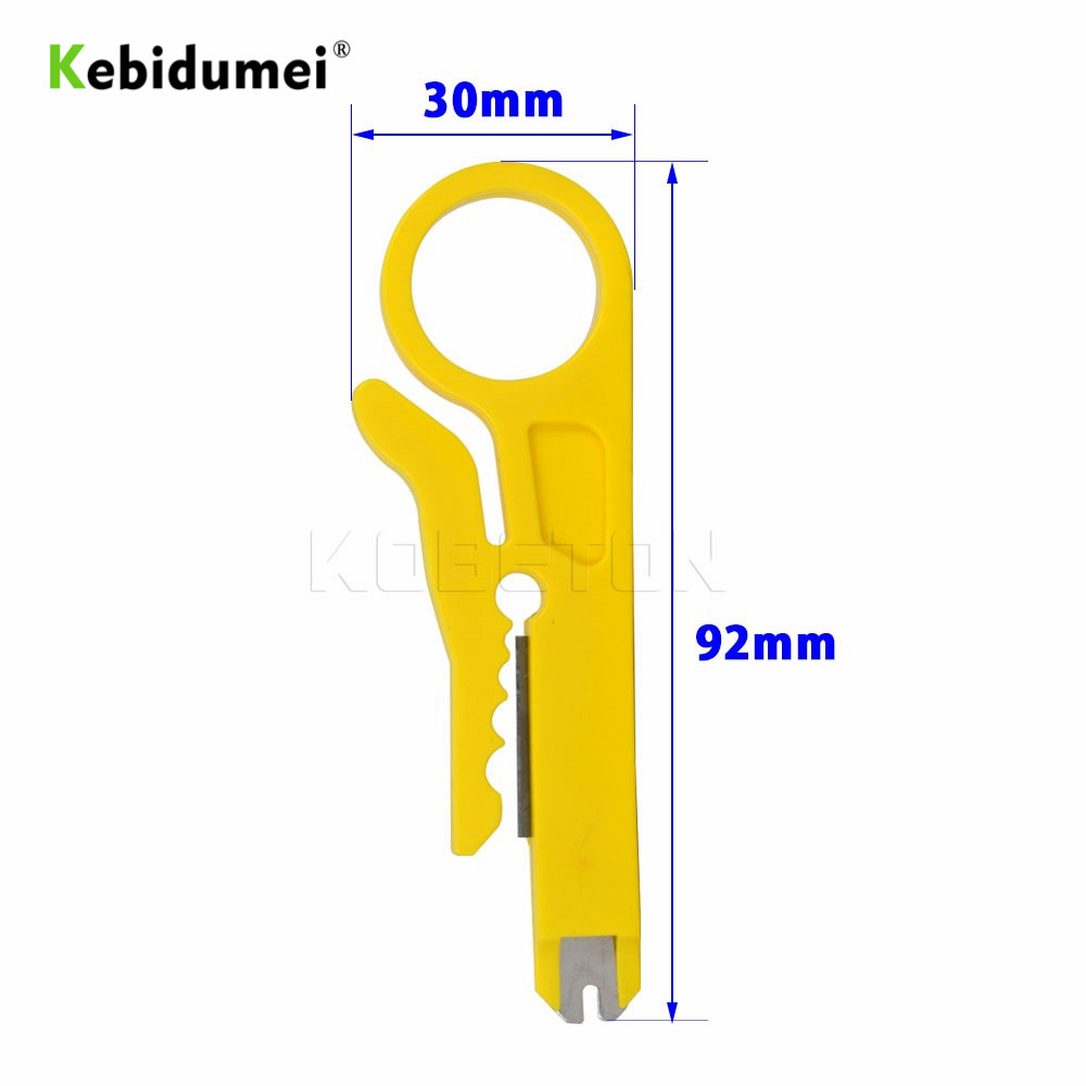 5 sztuk obrotowy dziurkacz w dół sieci kabel utp dziurkacz w dół drutu narzędzie 9cm mini striptizerki STP kabel nóż przewód telefoniczny striptizerka