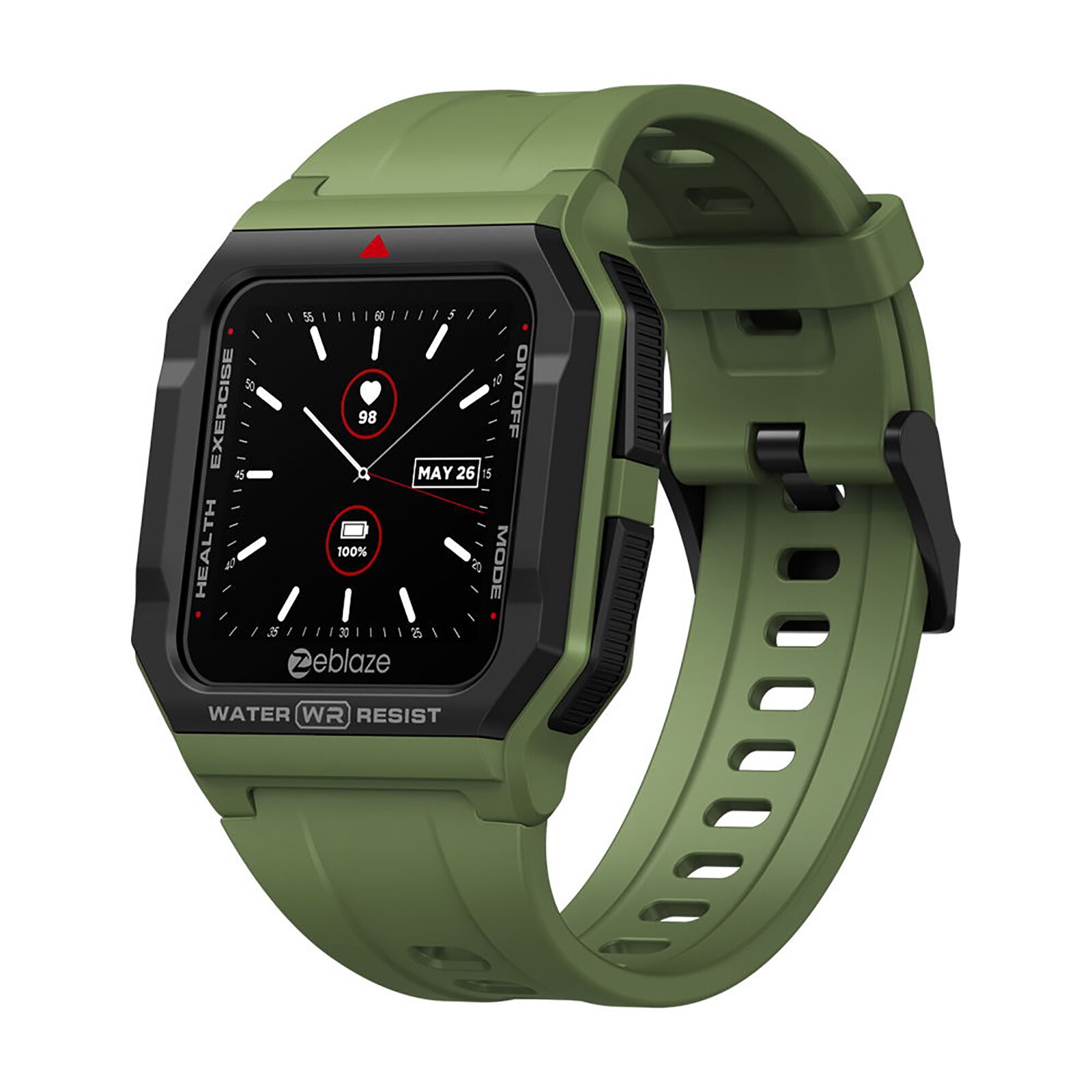 Zeblaze Ares Smart Horloge Bluetooth Sport Horloge Bloeddruk Hartslagmeter Smartwatch Mannen Vrouwen Voor Android Ios: green