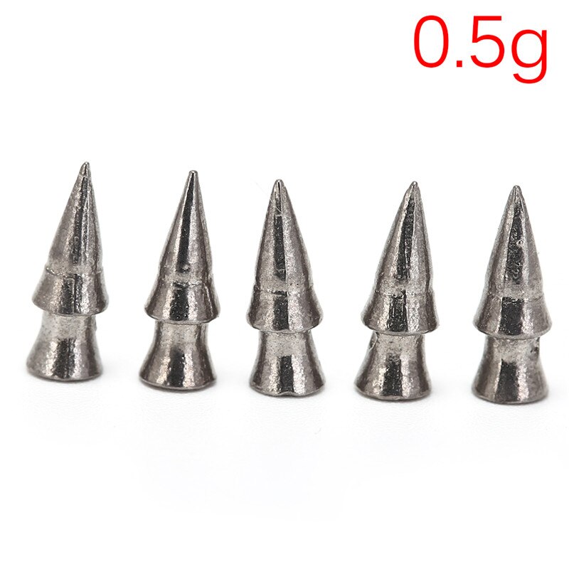 5 stk /8 stk wolfram spiker pagode fiske søkke liten tynn ormevekter søkke fiskeutstyr settes vertshus i myk plast lokker: 0.5